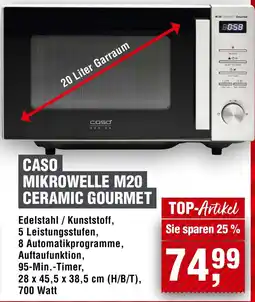 Handelshof Caso mikrowelle m20 ceramic gourmet Angebot
