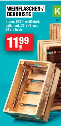 Handelshof Kesper weinflaschen / dekokiste Angebot