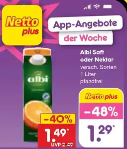 Netto Marken-Discount Albi Saft oder Nektar Angebot
