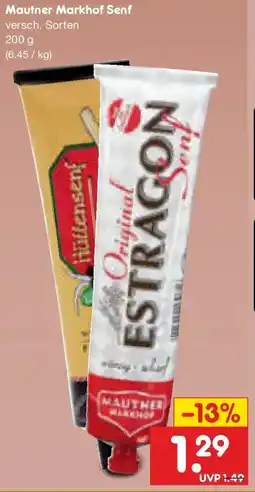 Netto Marken-Discount Mautner Markhof Senf Angebot