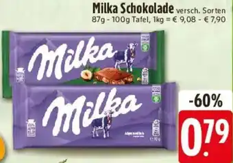 E-Center Milka Schokolade Angebot