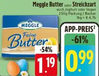 E-Center Meggle Butter oder Streichzart Angebot