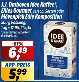 Simmel J.J. Darboven Idee Kaffee, Eilles Gourmet oder Mövenpick Edle Komposition Angebot