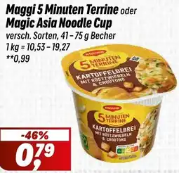 Simmel Maggi 5 Minuten Terrine oder Magic Asia Noodle Cup Angebot