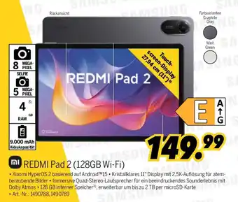 MEDIMAX REDMI Pad 2 (128GB Wi-Fi) Angebot