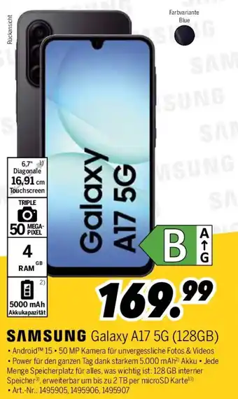 MEDIMAX SAMSUNG Galaxy A17 5G (128GB) Angebot