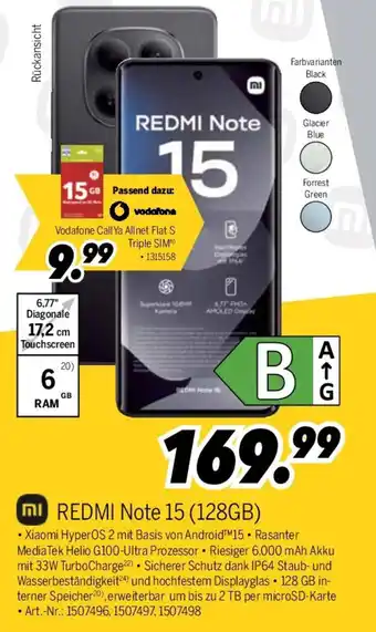 MEDIMAX REDMI Note 15 (128GB) Angebot