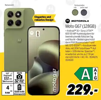 MEDIMAX MOTOROLA Moto G67 (128GB) Angebot