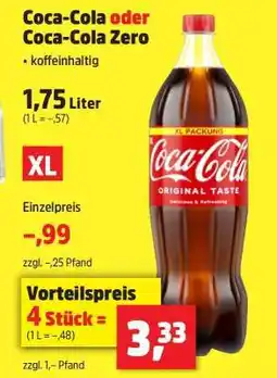 Thomas Philipps Coca-Cola oder Coca-Cola Zero Angebot