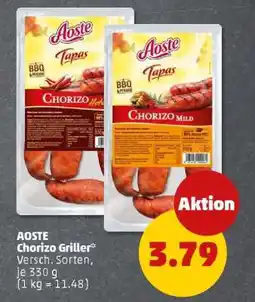 PENNY Aoste Chorizo Griller Angebot