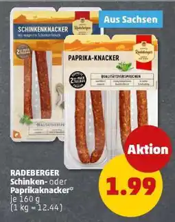 PENNY RADEBERGER Schinken- oder Paprikaknacker Angebot