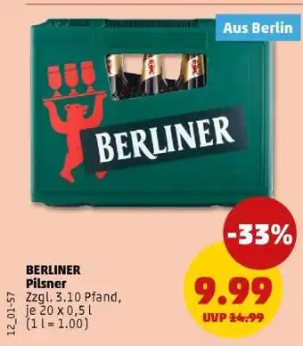 PENNY BERLINER Pilsner Angebot