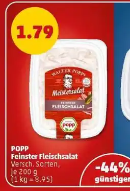 PENNY POPP Feinster Fleischsalat Angebot