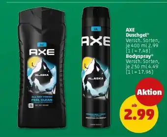 PENNY AXE Duschgel Angebot