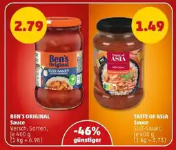 PENNY TASTE OF ASIA Sauce Angebot