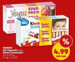 PENNY FERRERO XXL Yogurette oder Kinder Schokolade Angebot