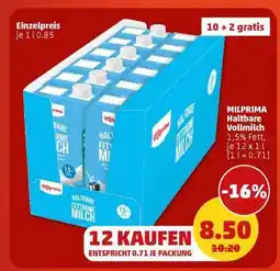 PENNY MILPRIMA Haltbare Vollmilch Angebot