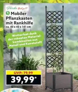Norma Mobiler Pflanzkasten mit Rankhilfe Angebot