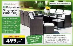 Norma Polyrattan-Sitzgruppe CUBE 33tlg Angebot