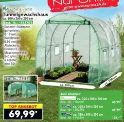 Norma Tunnelgewächshaus ca. 300 x 200 x 200 cm Angebot