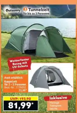 Norma 3 Tunnelzelt für bis zu 3 Personen Angebot