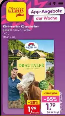 Netto Marken-Discount Kärntermilch Käsescheiben Angebot