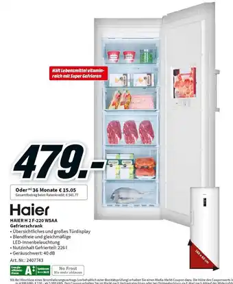 MediaMarkt Haier H 2 F-220 WSAA Gefrierschrank Angebot