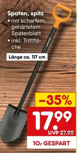 Netto Marken-Discount Spaten, spitz Angebot