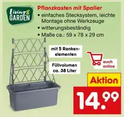 Netto Marken-Discount Pflanzkasten mit Spalier Angebot