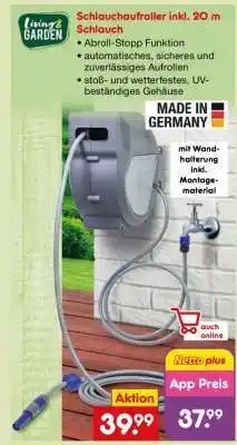 Netto Marken-Discount Schlauchaufroller inkl. 20 m Schlauch Angebot
