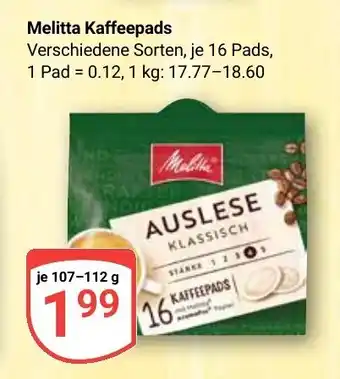 Globus Melitta Kaffeepads Angebot