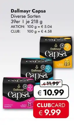 Travel Free Dallmayr kaffee capsa Angebot