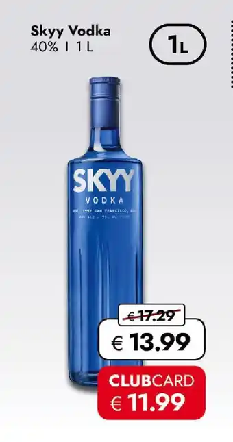 Travel Free Skyy vodka Angebot