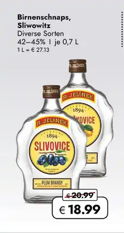 Travel Free R. jelinek birnenschnaps, sliwowitz Angebot