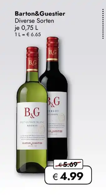 Travel Free Barton&guestier wein Angebot