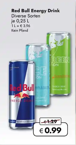 Travel Free Red bull energy drink Angebot