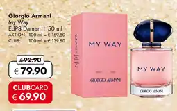 Travel Free Giorgio armani my way Angebot
