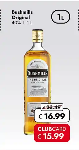 Travel Free Bushmills original whiskey Angebot
