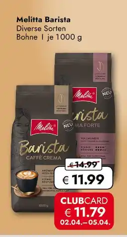 Travel Free Melitta barista Angebot