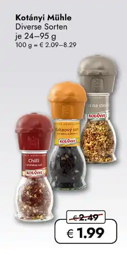 Travel Free Kotányi mühle Angebot