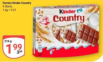 Globus Ferrero Kinder Country Angebot