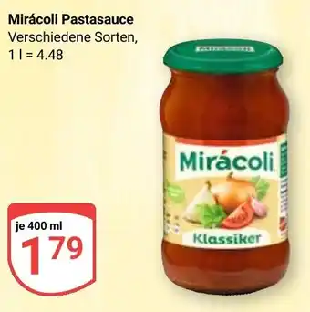 Globus Mirácoli Pastasauce Angebot