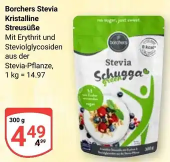 Globus Borchers Stevia Kristalline Streusüße Angebot