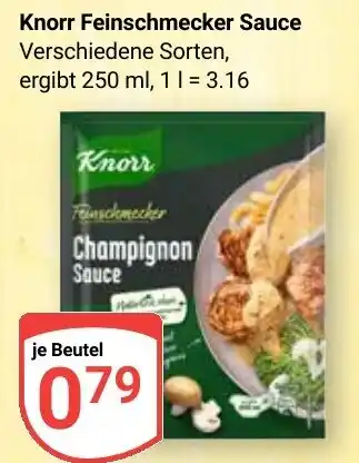 Globus Knorr Feinschmecker Sauce Angebot