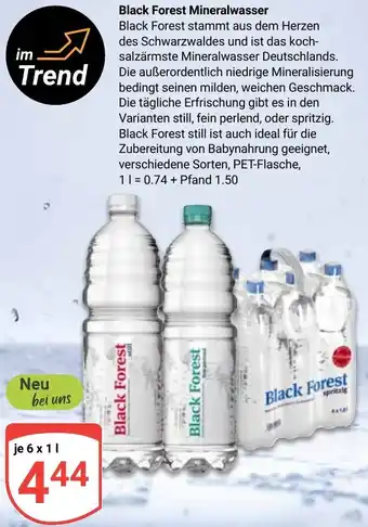 Globus Black Forest Mineralwasser Angebot