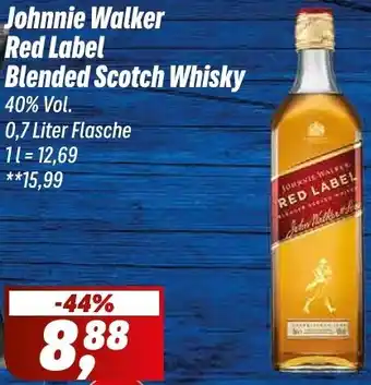 Simmel Johnnie Walker Red Label Blended Scotch Whisky Angebot