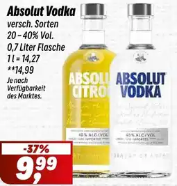 Simmel Absolut Vodka Angebot