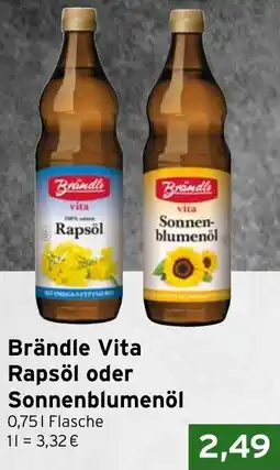 CAP Markt Brändle Vita Rapsöl oder Sonnenblumenöl Angebot