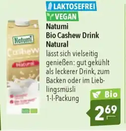 CITTI Markt Natumi Bio Cashew Drink Natural Angebot