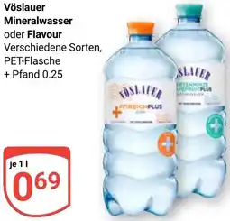 Globus Vöslauer Mineralwasser oder Flavour Angebot